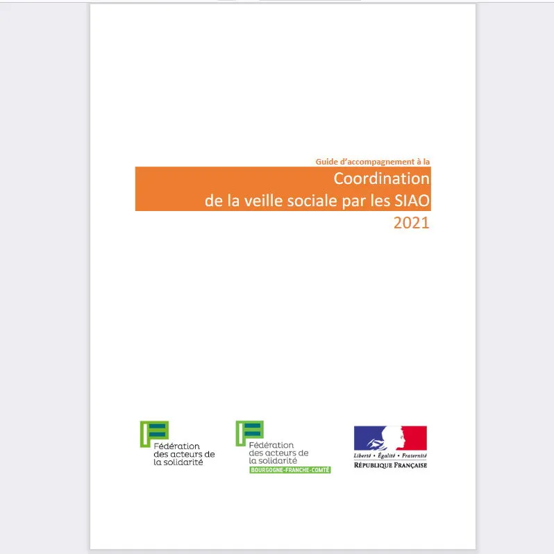Publication du guide d’accompagnement à la coordination de la veille sociale par les SIAO