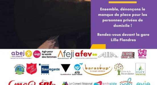 [NON A LA BANALISATION] Ensemble, dénonçons le manque de place pour les personnes privées de domicile !