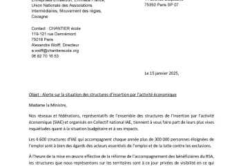 Alerte sur la situation des structures d’insertion par l’activité économique, le Collectif IAE s’adresse à la ministre du travail