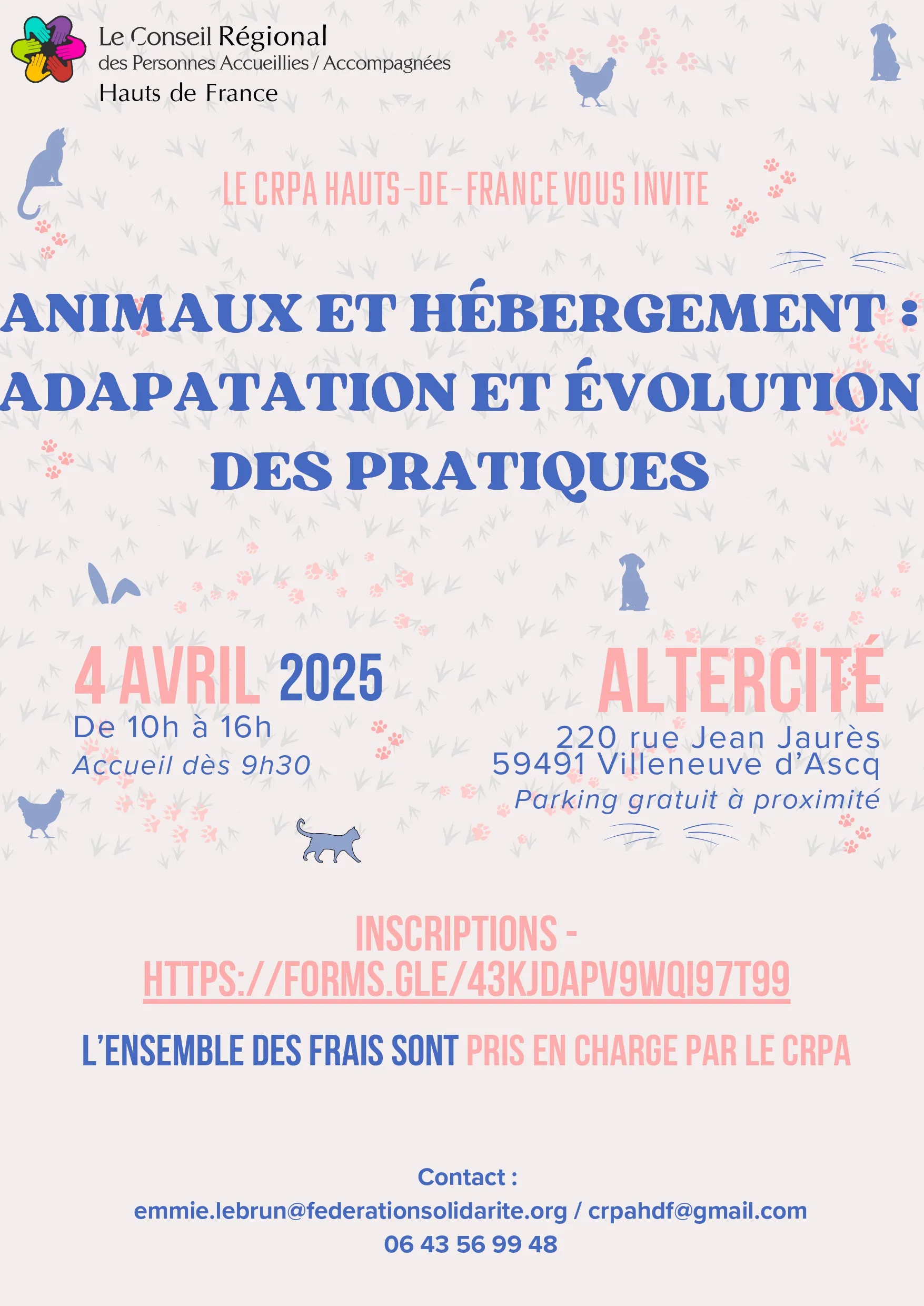 CRPA– Accueil des animaux