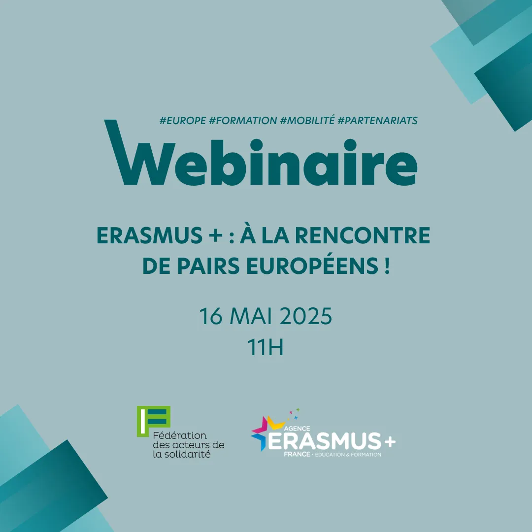 Webinaire Erasmus + : à la rencontre de pairs européens !
