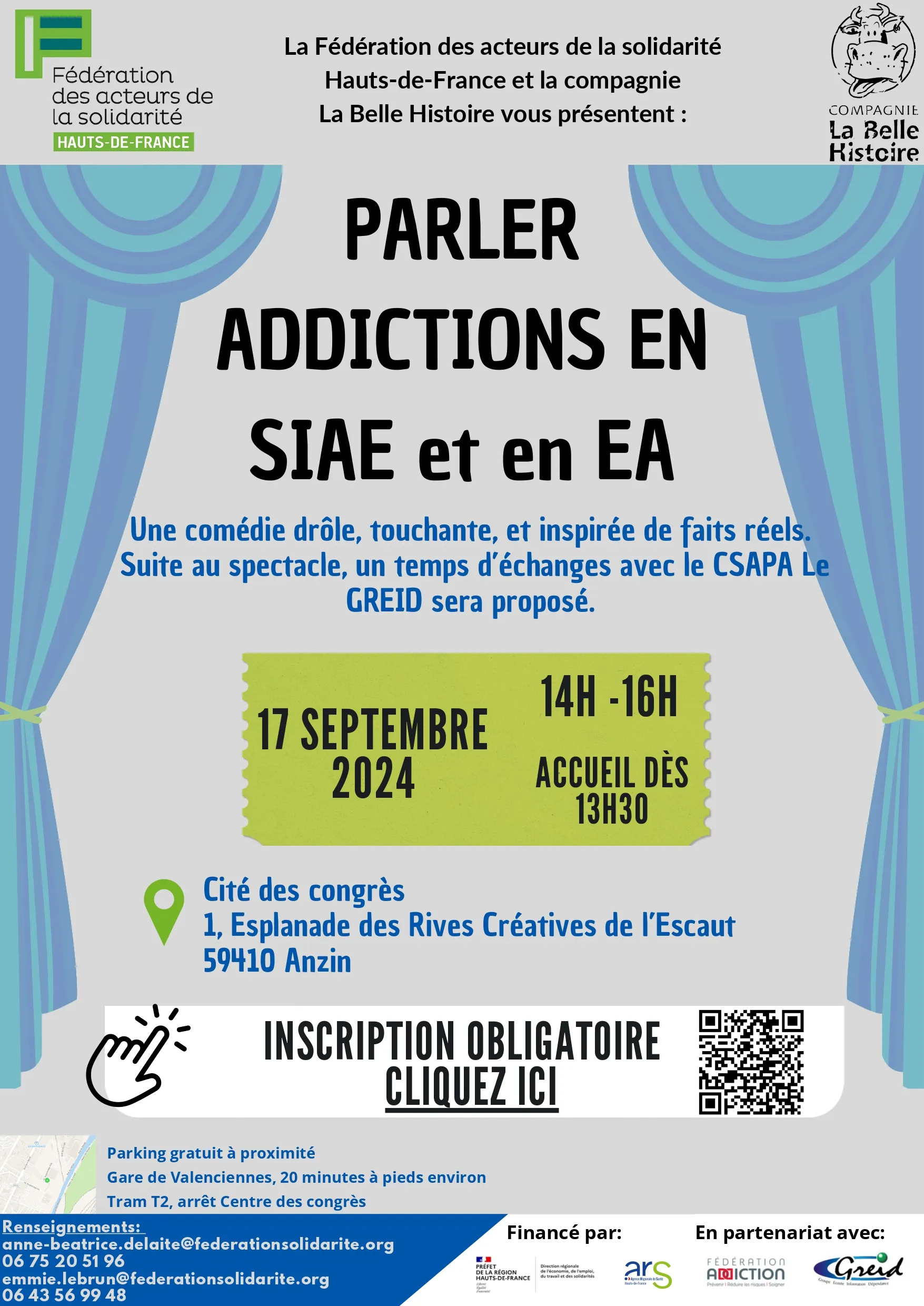 IAE et Addiction : des représentations théâtrales pour éveiller les consciences et favoriser le déclic