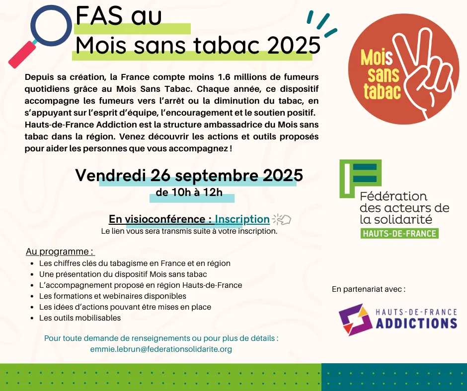 FAS au Mois sans tabac – 26/09/2025