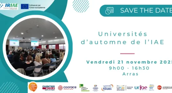 IRIAE Hauts-de-France: Invitation aux 3èmes Universités d’automne de l’IAE le 21 novembre