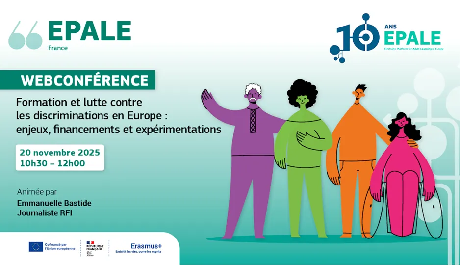 Webconférence d’EPALE France, plateforme EU pour les acteurs de la formation