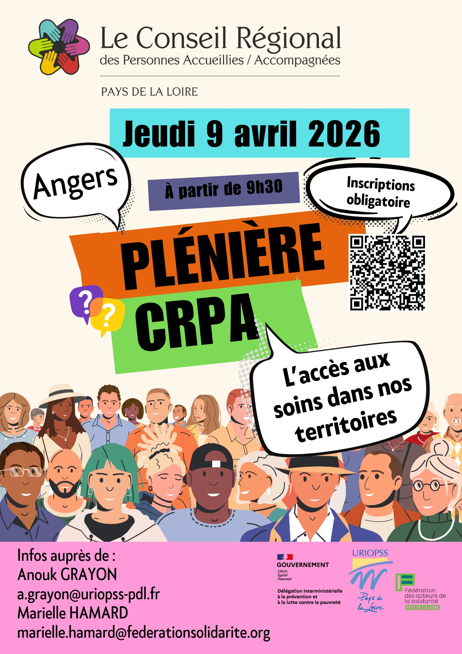 Plénière CRPA des Pays de la Loire – 9 avril 2026