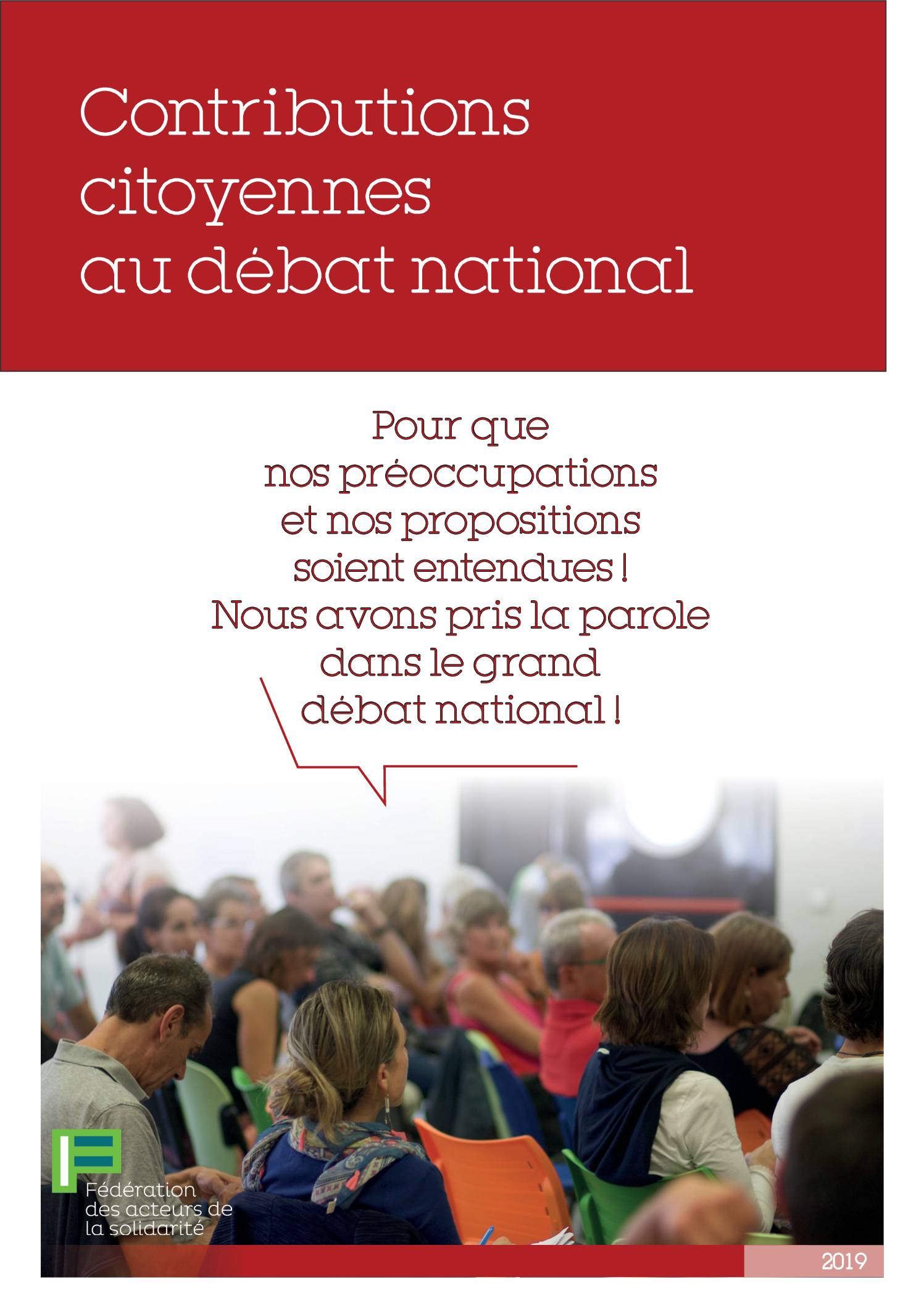 Contributions citoyennes issues du réseau de la Fédération des acteurs de la solidarité