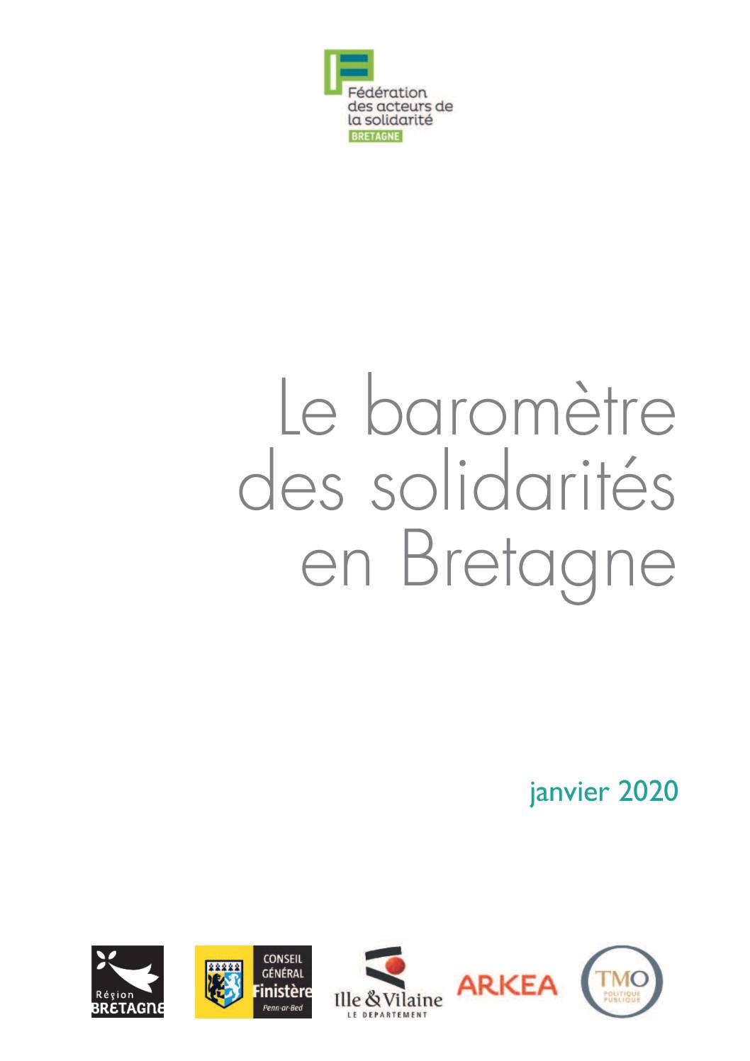Le baromètre des solidarités en Bretagne
