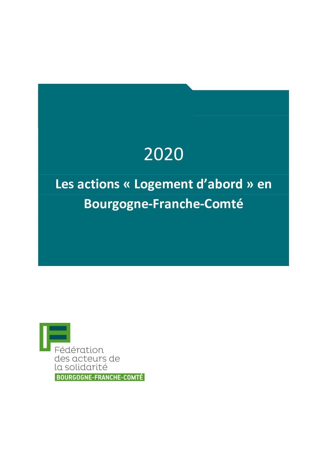 Guide 2020 des actions Logement d’abord en Bourgogne-Franche-Comté