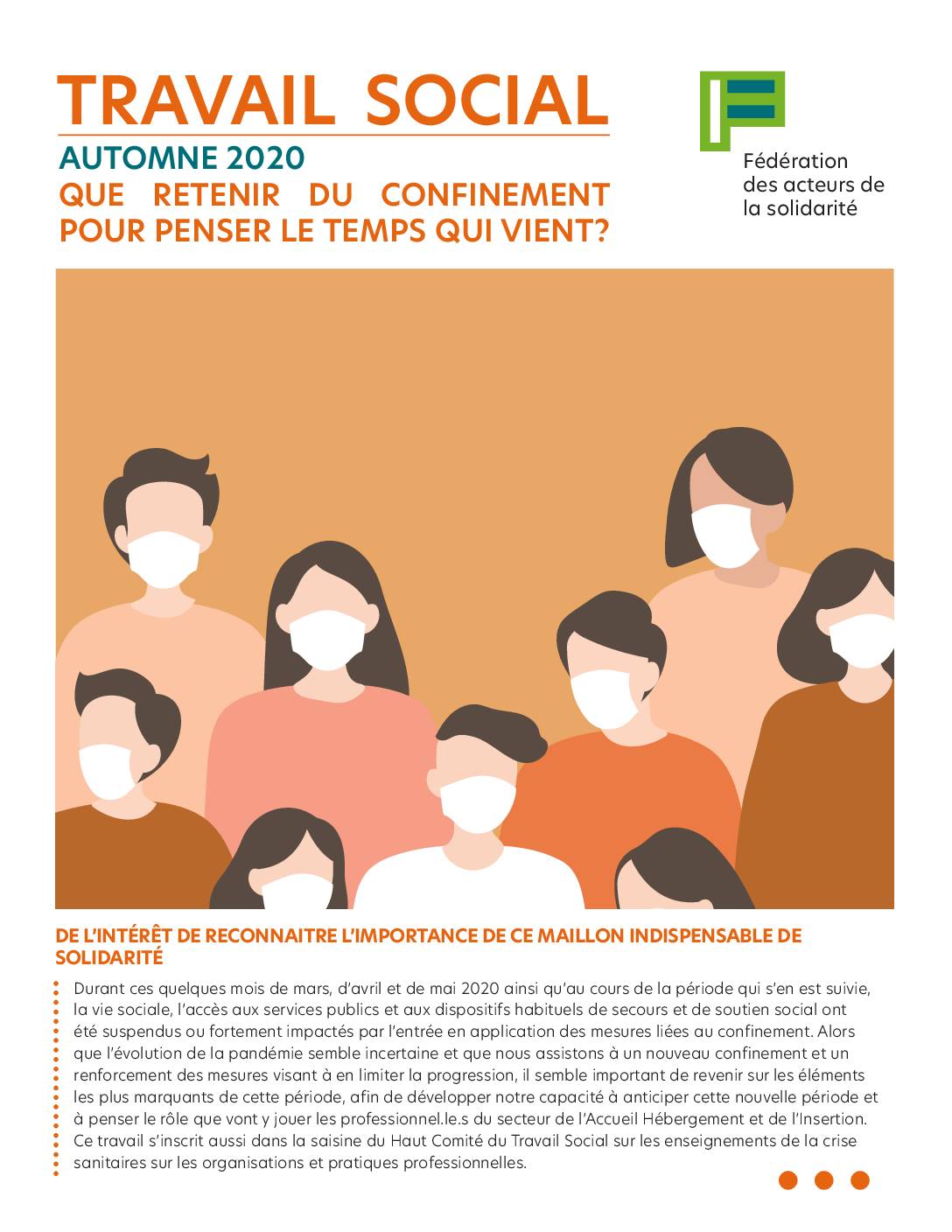 Travail Social : Que retenir du confinement pour penser le temps qui vient ?