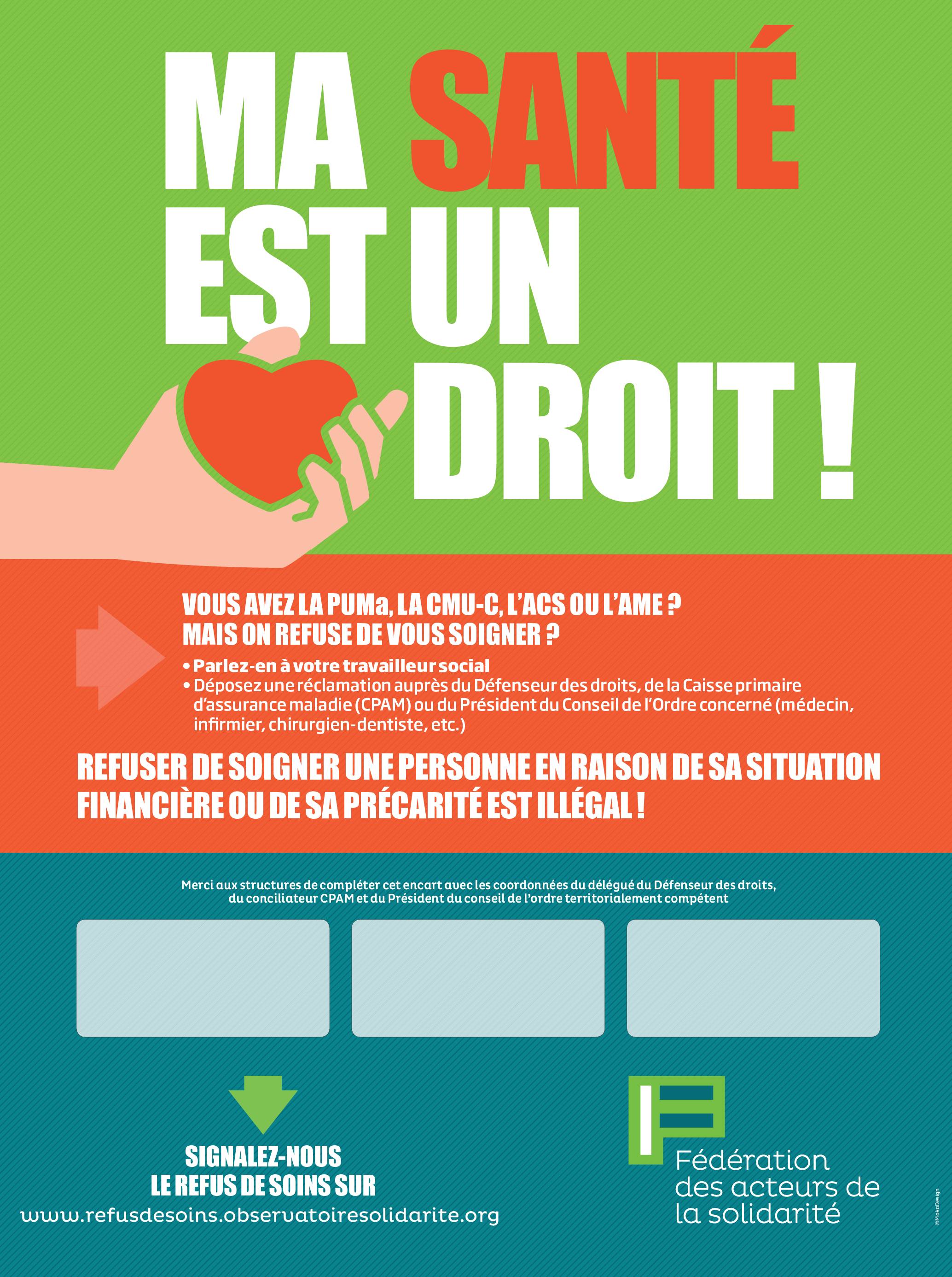 Affiche - Ma santé est un droit !