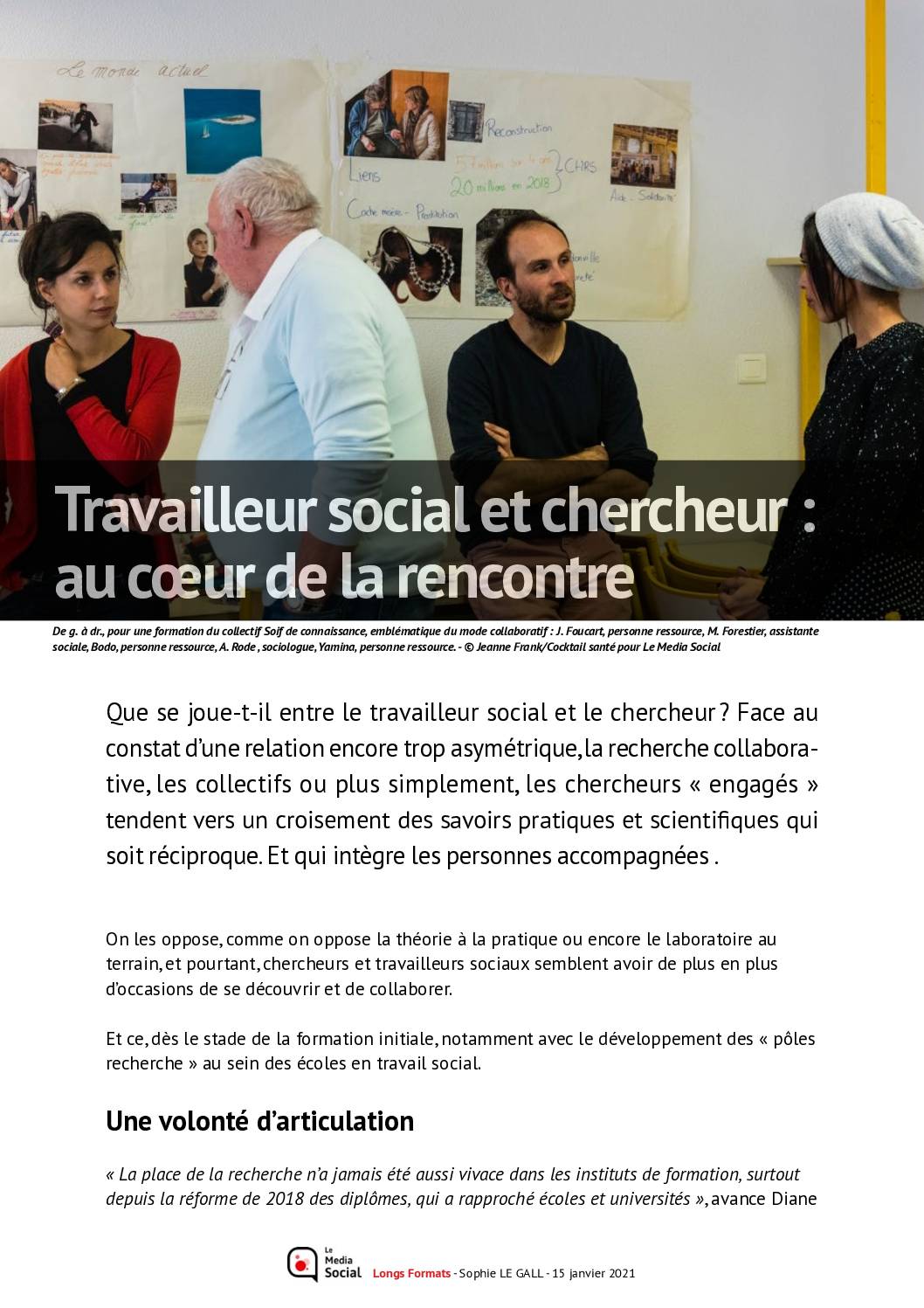 Travailleur social et chercheur : au coeur de la rencontre