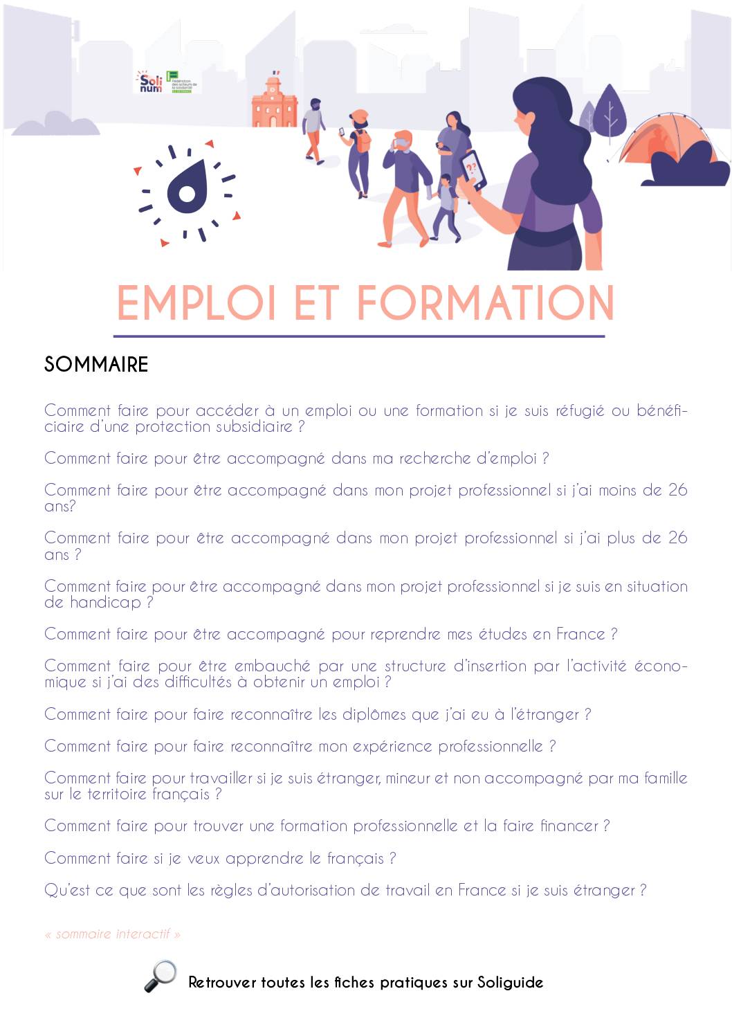 Fiche Soliguide Emploi et Formation