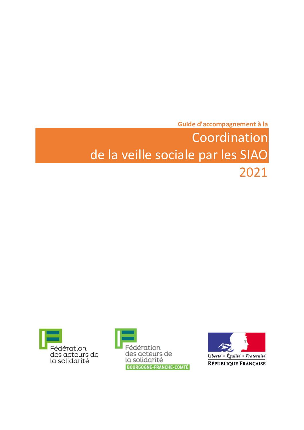 Guide d'accompagnement à la coordination à la veille sociale par les SIAO