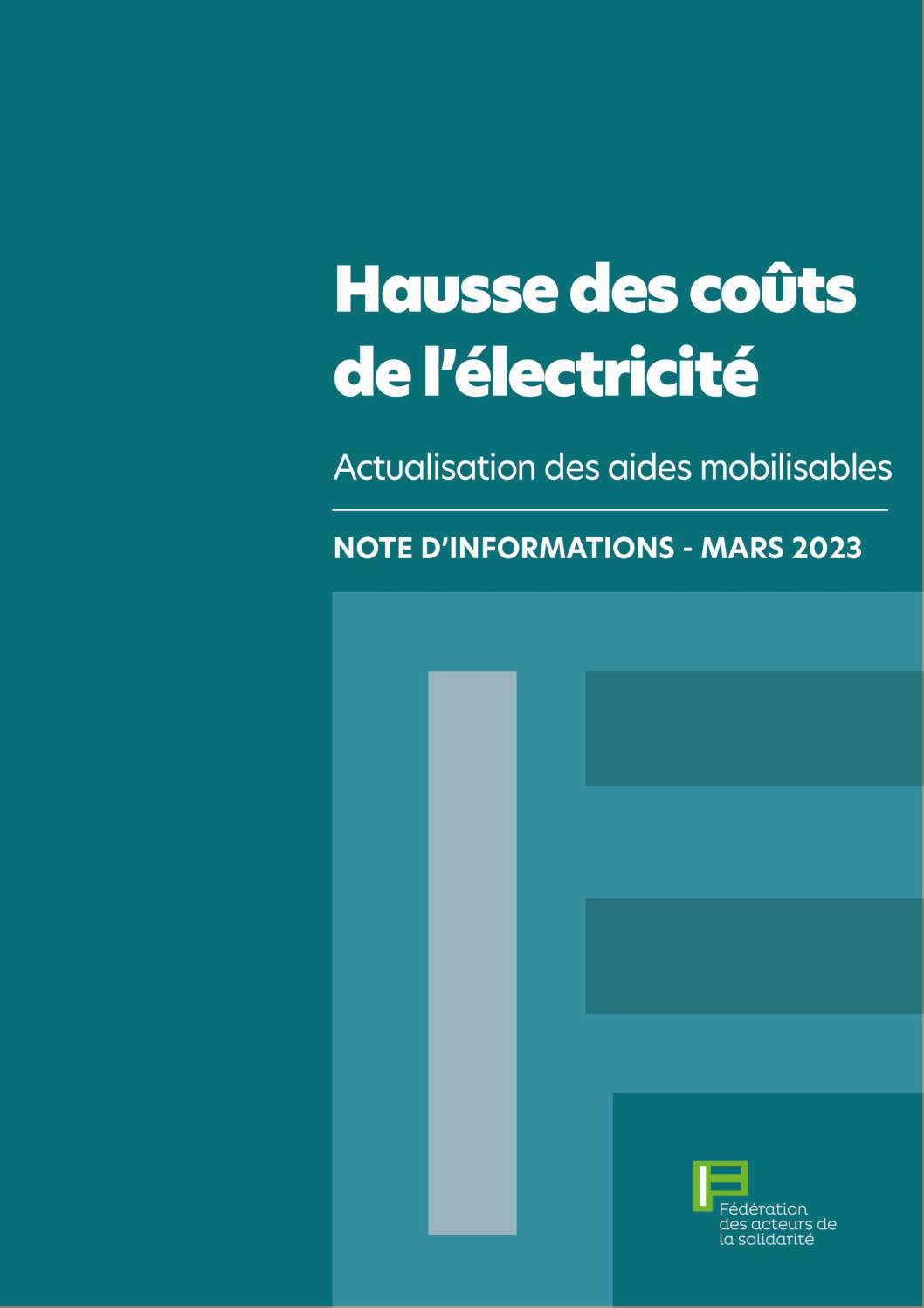 Note d'informations - Hausse des coûts de l'électricité