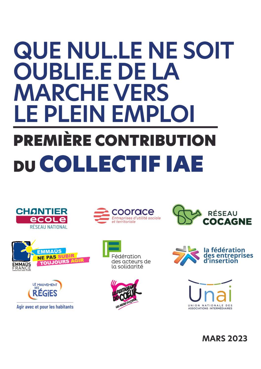 Première contribution de Collectif IAE