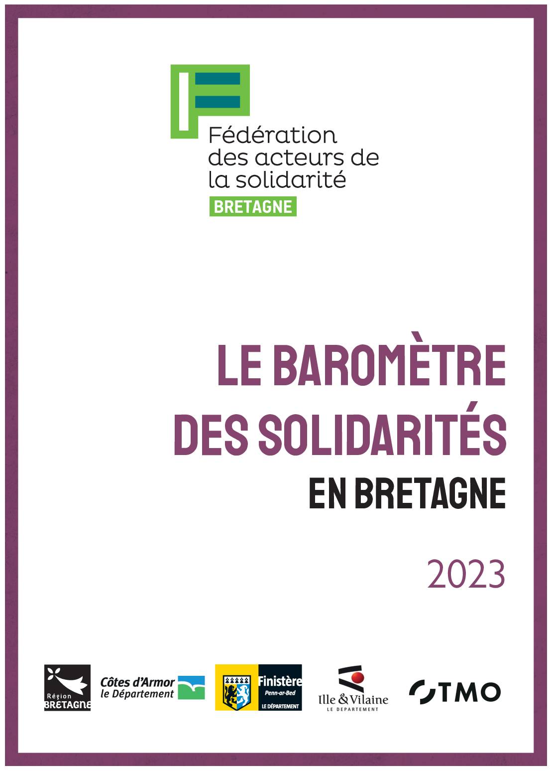 Baromètre des solidarités en Bretagne - 2023