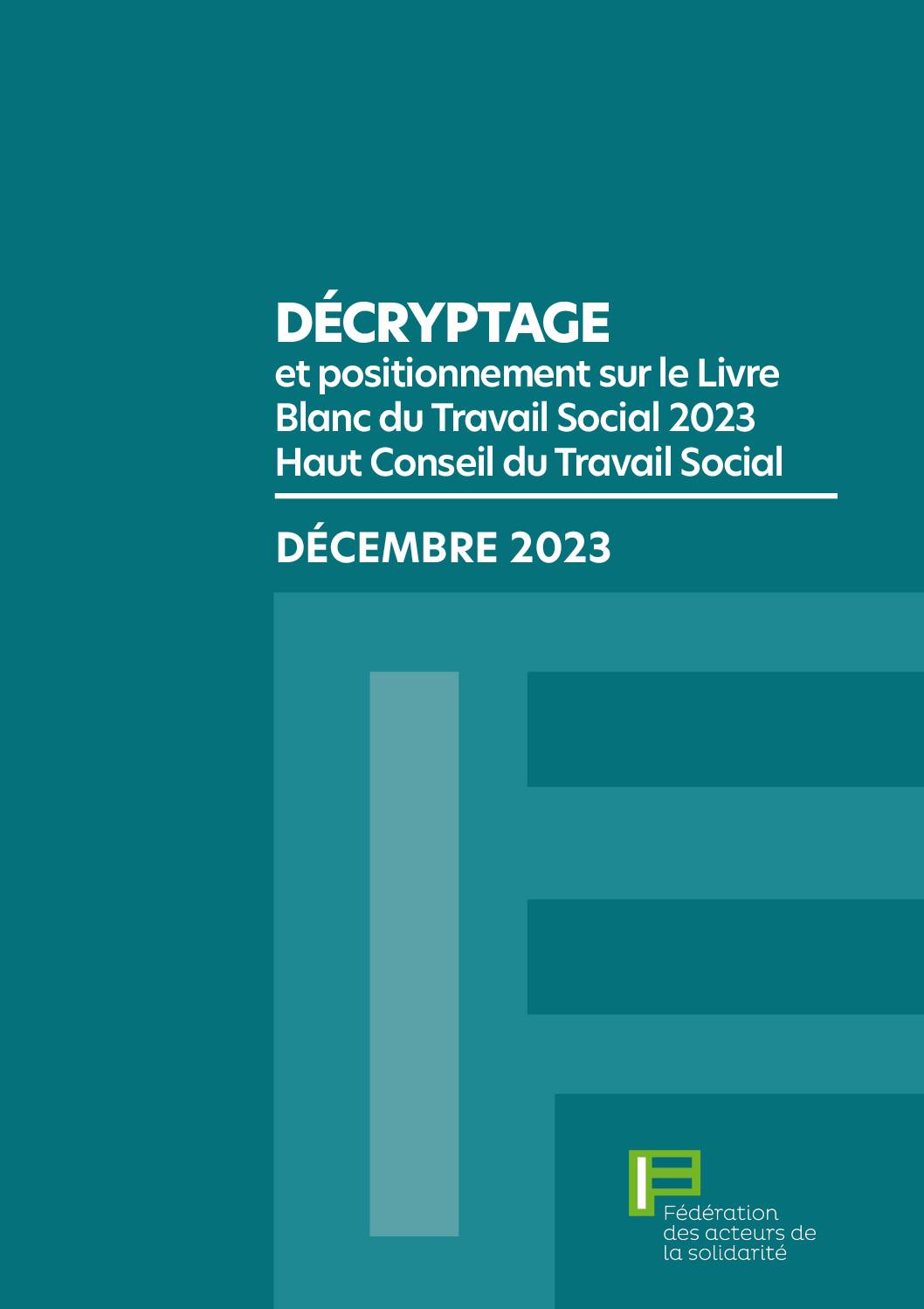 Décryptage et positionnement sur le Livre Blanc du Travail Social 2023 Haut Conseil du Travail Social