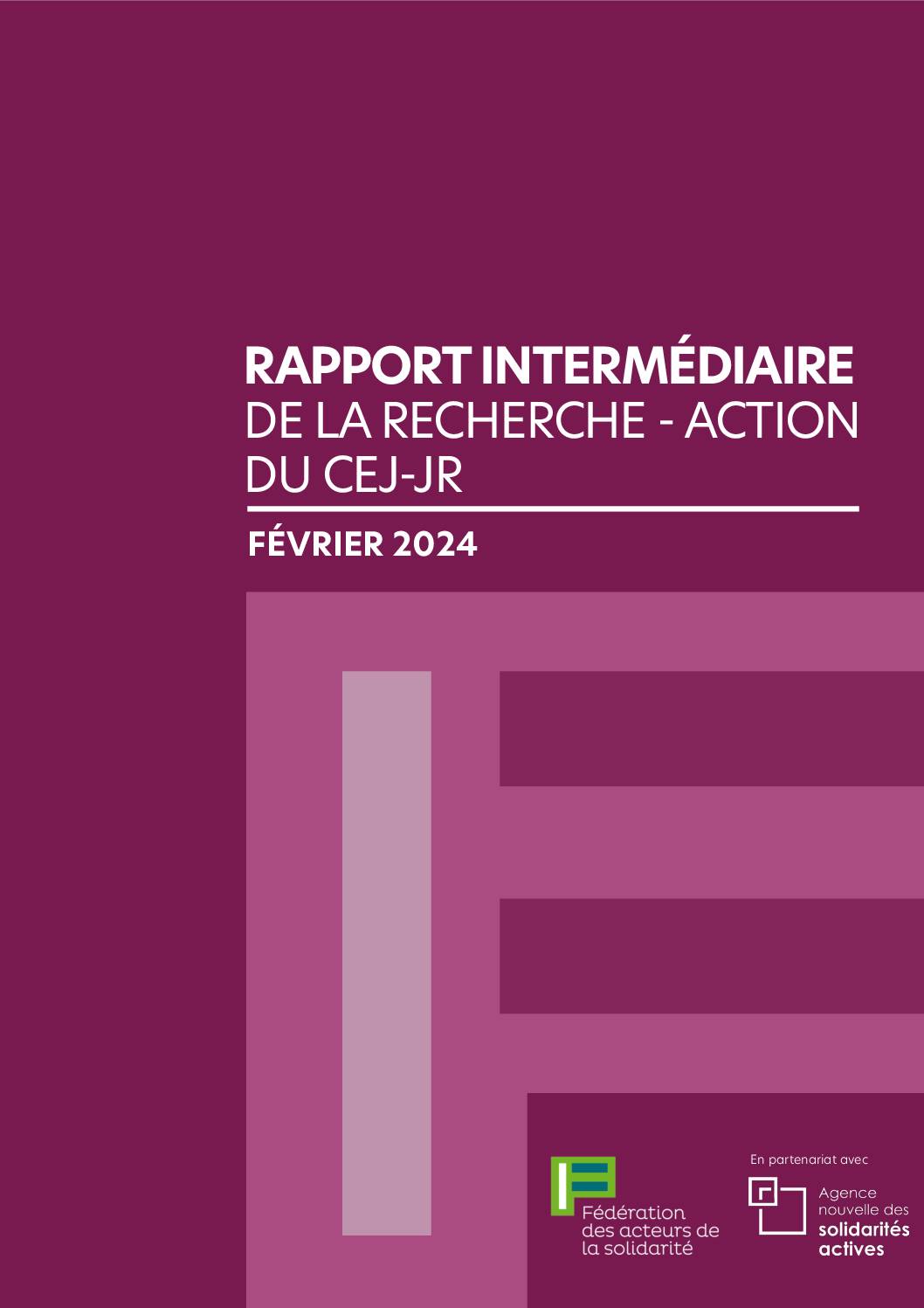 Rapport intermédiaire de la Recherche-Action du CEJ-JR