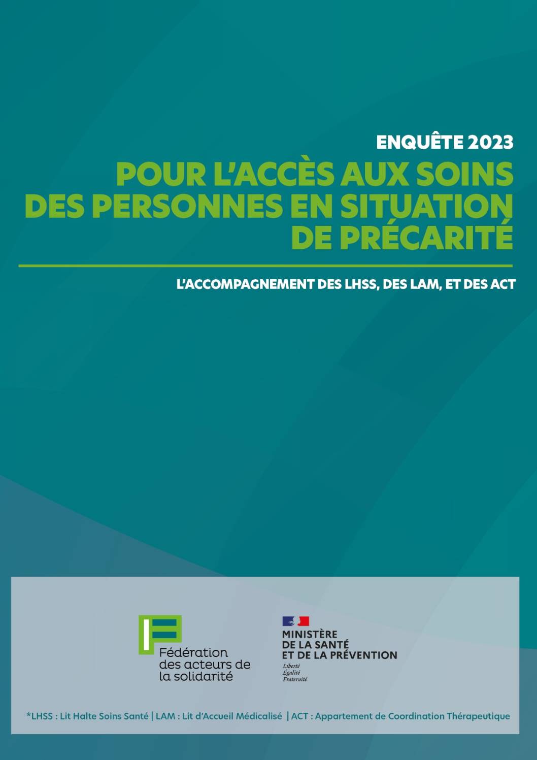 [Enquête 2023] Pour l'accès aux soins des personnes en situation de précarité