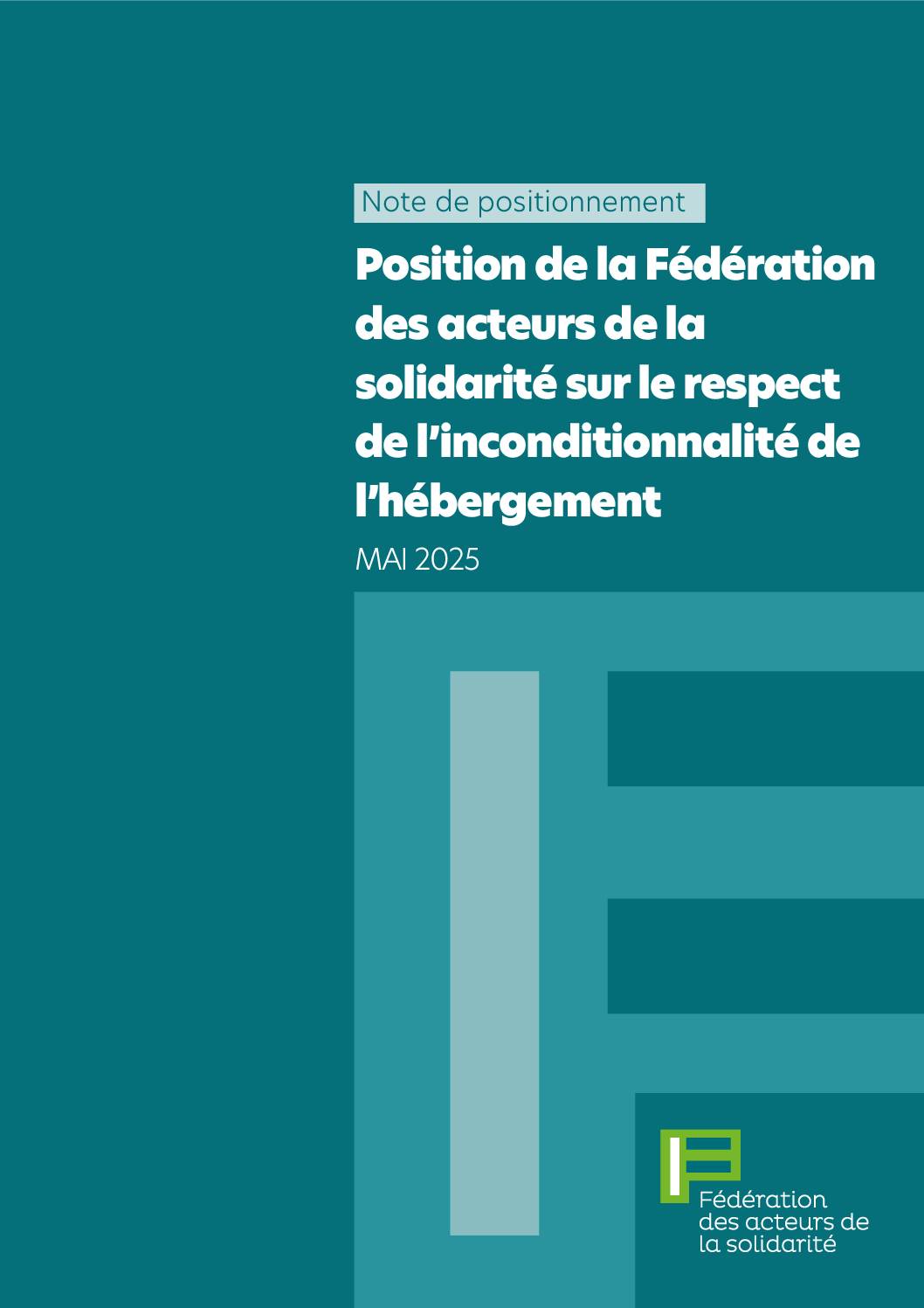 Position de la FAS sur le respect de l’inconditionnalité de l’hébergement