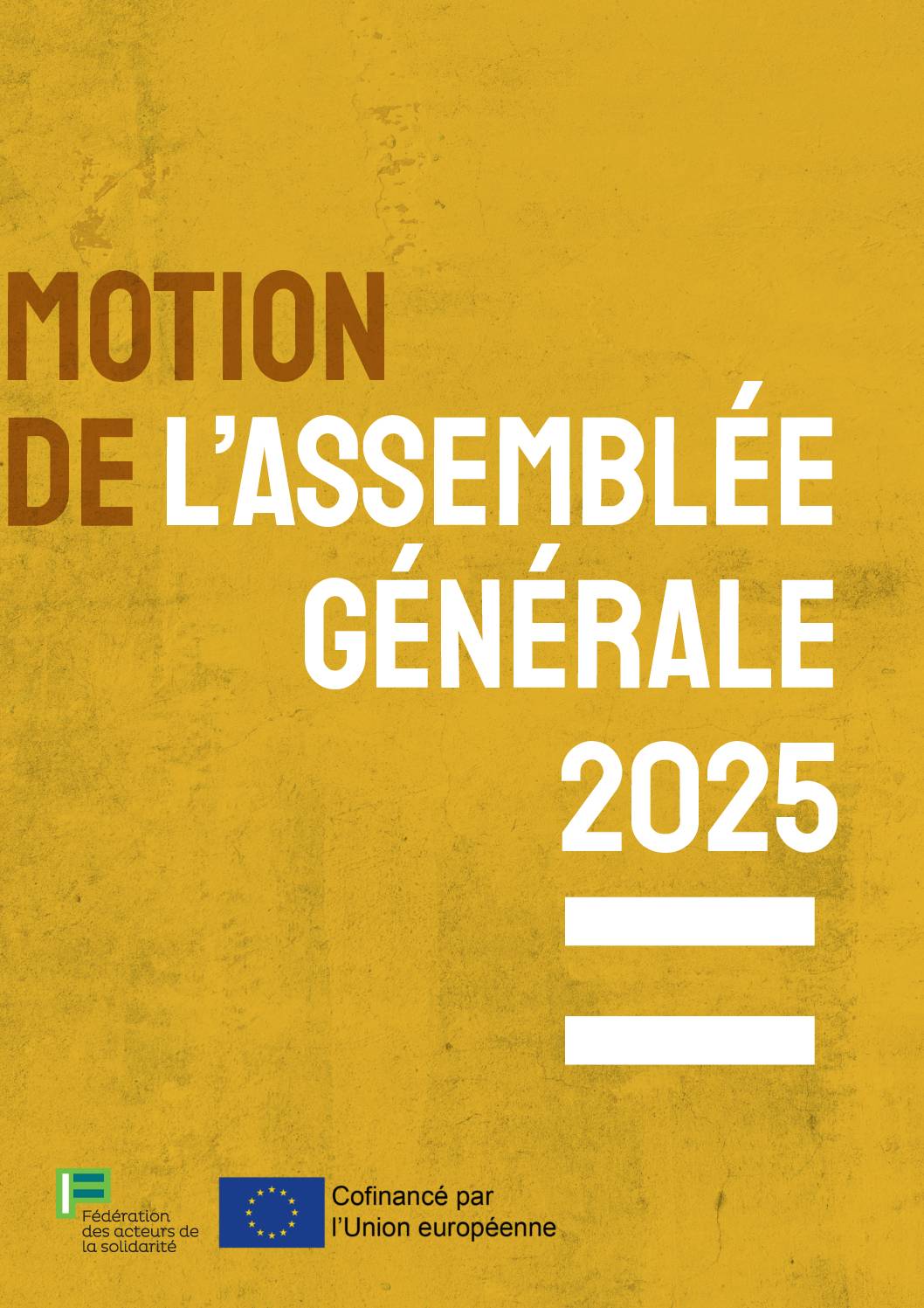 Motion de l'Assemblée générale 2025