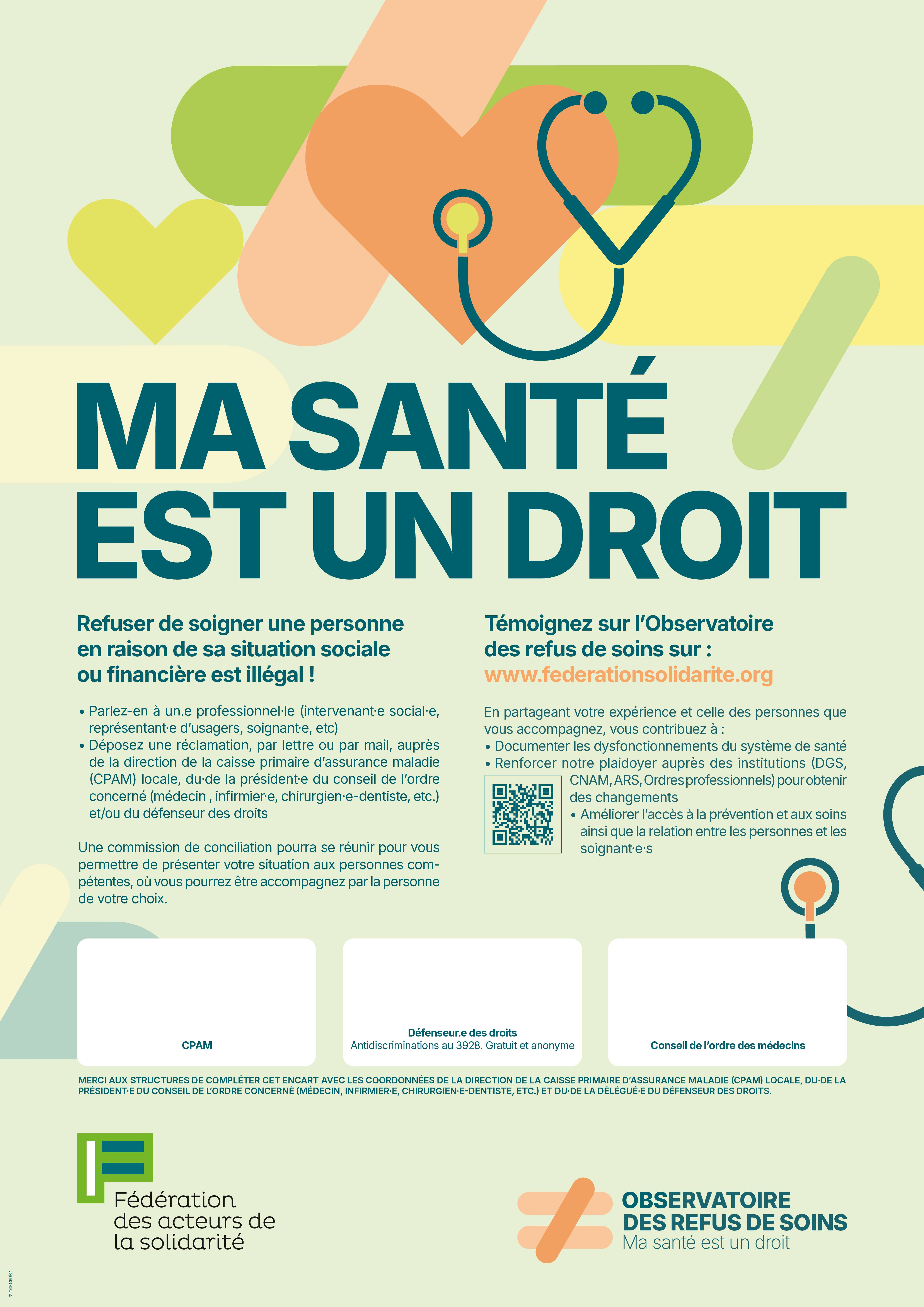 Affiche - Ma santé est un droit