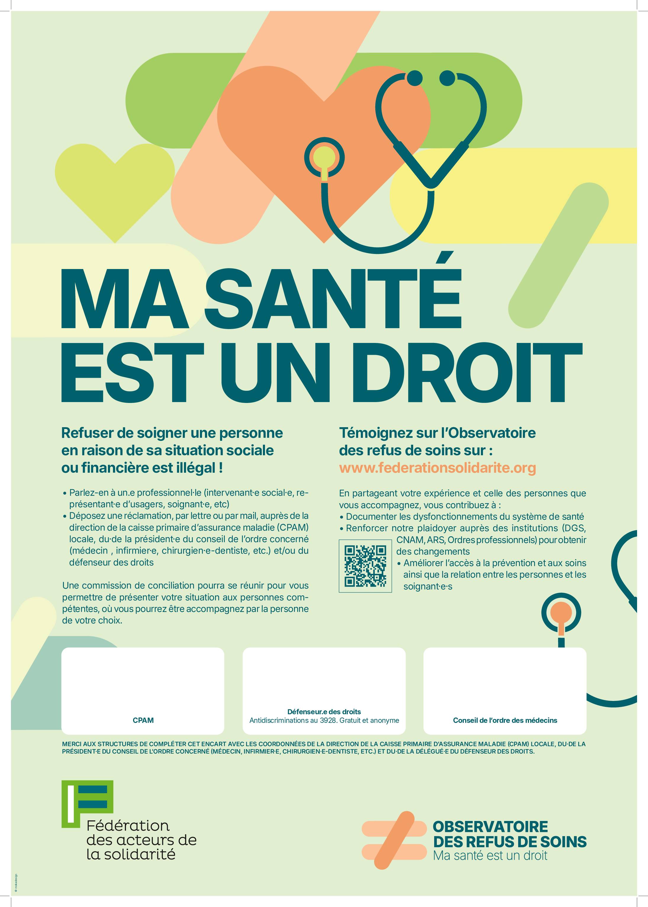 Affiche - Ma santé est un droit