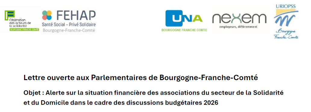 Lettre ouverte aux Parlementaires de Bourgogne-Franche-Comté
