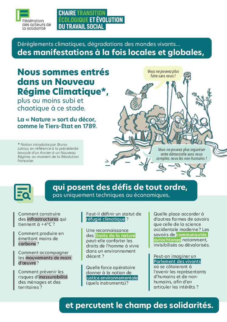 Plaquette I Chaire Transition écologique et évolution du travail social