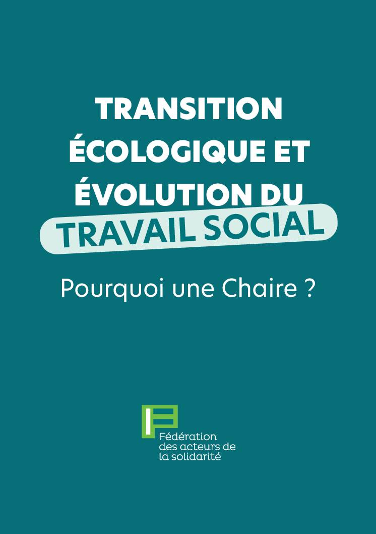 Plaquette I Chaire Transition écologique et évolution du travail social