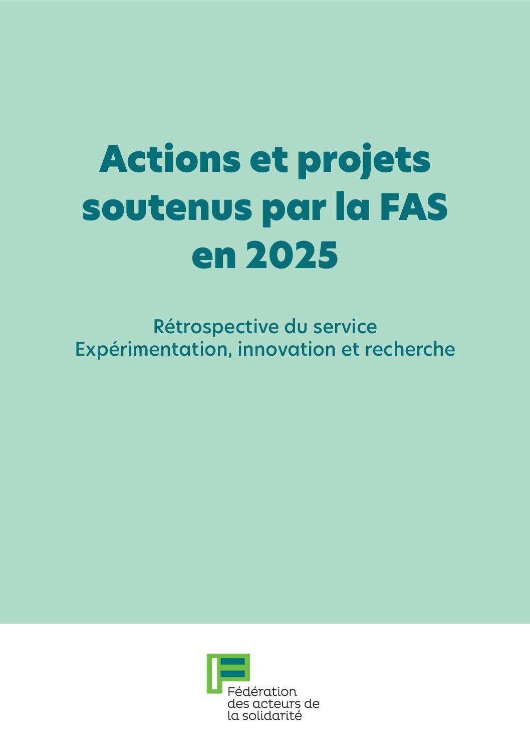 Rétrospective | Actions et projets soutenus par la FAS en 2025