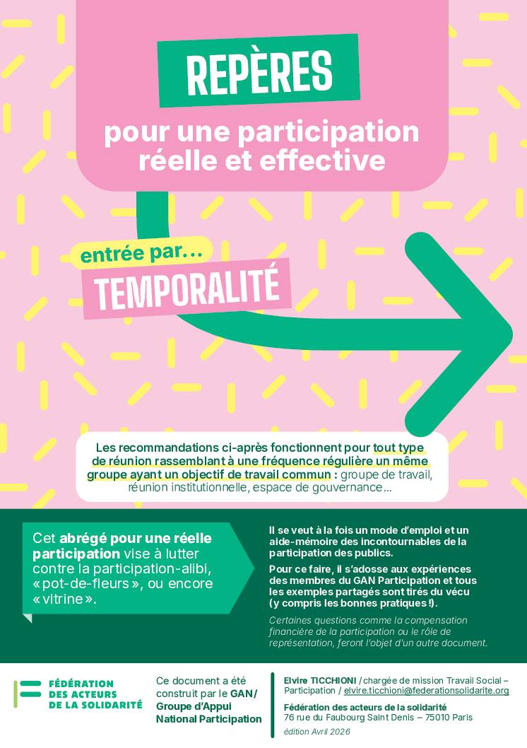 REPÈRES : pour une participation réelle et effective